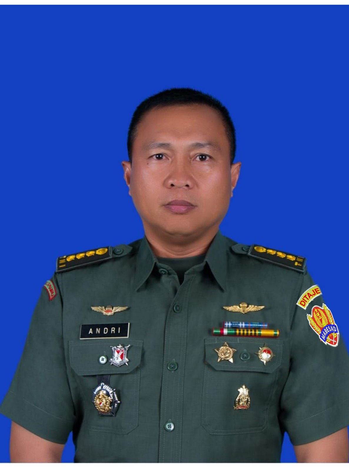 Foto KOLONEL CJA ANDRI DANIEL, S.I.P, M.H.